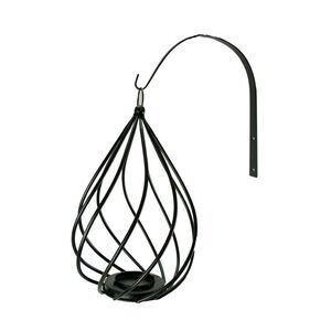 Tear Drop Swirl Metal Wall Mounted Candle Holder